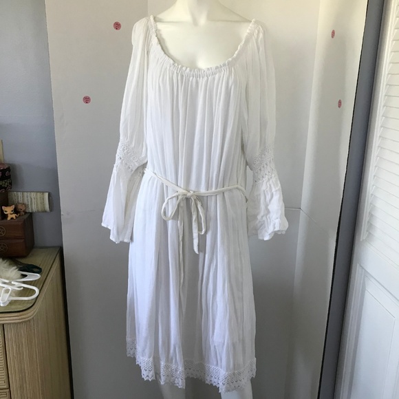 ALL FASHIONS CLOTHING, INC Dresses & Skirts - Boho bell sleeves crochet ribbed dress Sz 2X (K-58